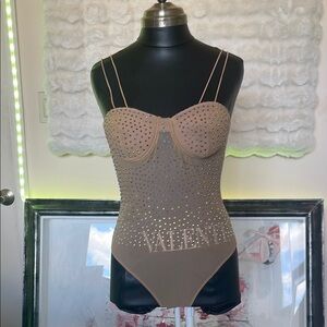 Haute of monde Studded Bodysuit
